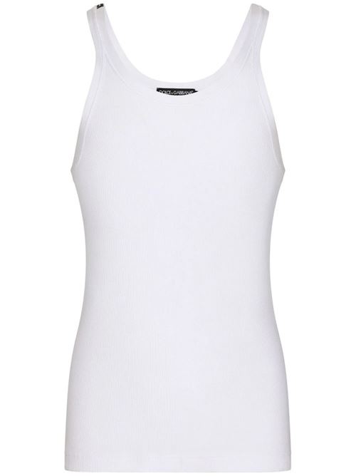 fine-rib tank top DOLCE&GABBANA | G8PA8TFU7AVW0800